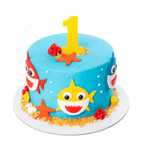 Cute Baby Shark Cake 3kg