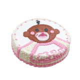 Pink Baby Cream Cake 2kg